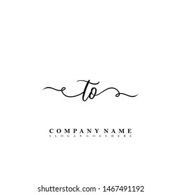TO Initial beauty floral logo template