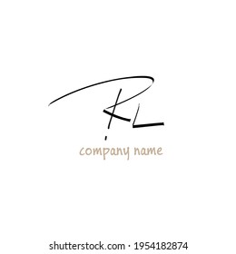 Initial beauty monogram and elegant logo design