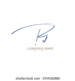 Initial beauty monogram and elegant logo design
