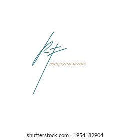 Initial beauty monogram and elegant logo design