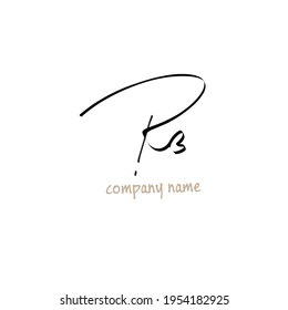 Initial beauty monogram and elegant logo design