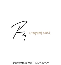 Initial beauty monogram and elegant logo design