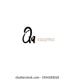 Initial beauty monogram and elegant logo design