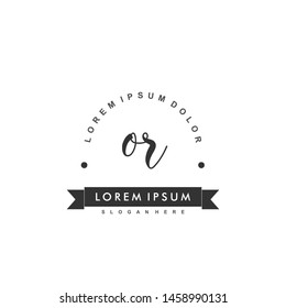 OR Initial beauty monogram logo vector