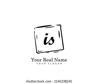 I Initial beauty monogram logo vector