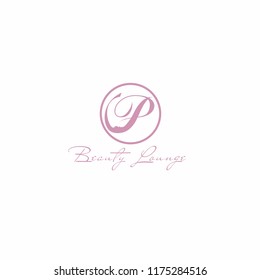 initial beauty salon logo