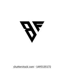 Initial BF OR FB minimalist modern logo identity