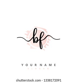 Initial BF handwriting logo
