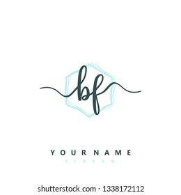 Initial BF handwriting logo