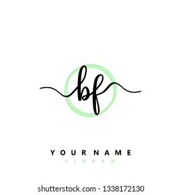 Initial BF handwriting logo