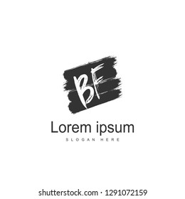 Initial BF Letter Logo Template Design
