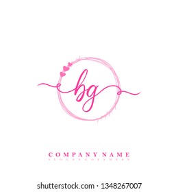 Initial BG handwriting logo