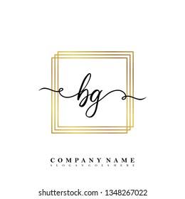 Initial BG handwriting logo
