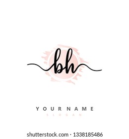 Initial BH handwriting logo