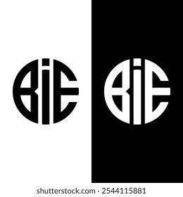 Initial BIE letter logo with creative modern Vector Image