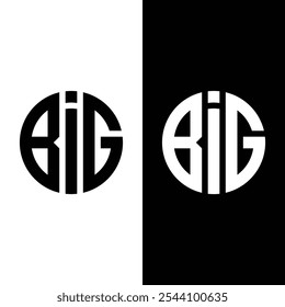 Initial BIG circle Letter Logo With Creative Modern Business Typography Vector Template
