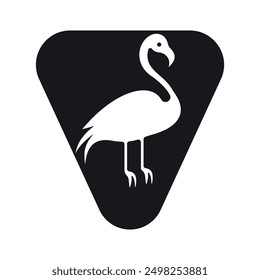 Initial bird Logo combine with letter V vector template