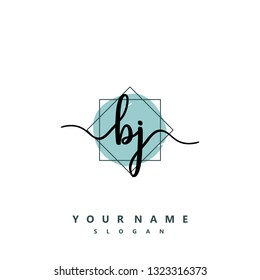 Initial BJ handwriting logo