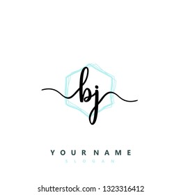 Initial BJ handwriting logo