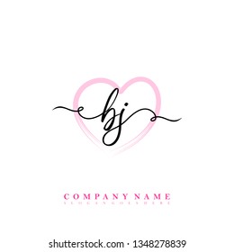 Initial BJ handwriting logo
