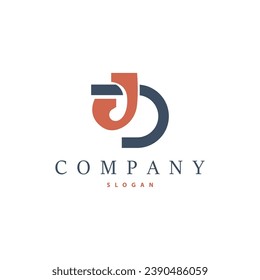 Initial BJ Letter Logo, Modern and Luxury Minimalist JB Logo Vector Template