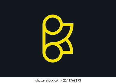 Initial BK KB modern monogram and elegant logo design, Professional Letters Vector Icon Logo on luxury background.