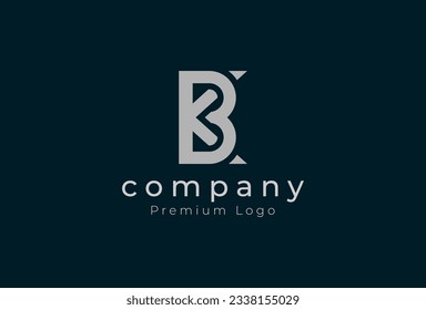 Initial BK Monogram Logo. letter B K with modern design logo inspiration. vector illustration