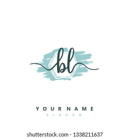 Initial BL handwriting logo