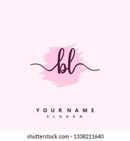 Initial BL handwriting logo