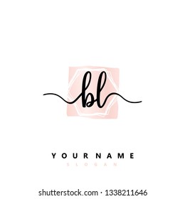 Initial BL handwriting logo