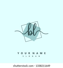 Initial BL handwriting logo