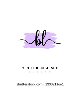 Initial BL handwriting logo