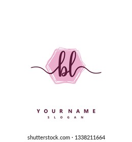 Initial BL handwriting logo