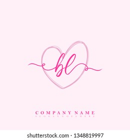Initial BL handwriting logo