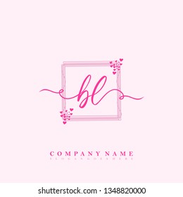 Initial BL handwriting logo