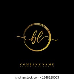 Initial BL handwriting logo