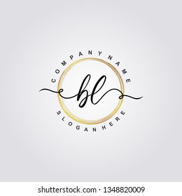 Initial BL handwriting logo