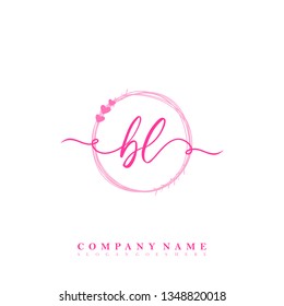 Initial BL handwriting logo