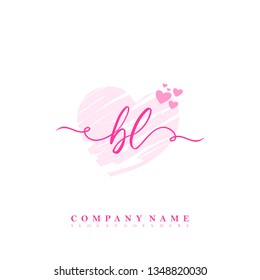Initial BL handwriting logo