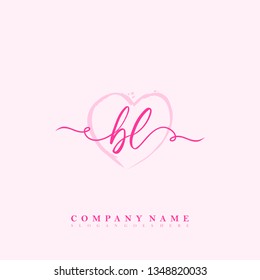 Initial BL handwriting logo
