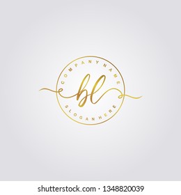 Initial BL handwriting logo