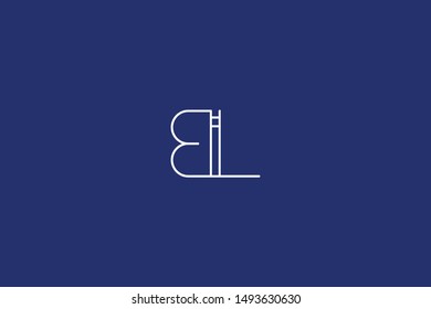 Initial BL LB Letter Logo Design Vector Template. Creative and Minimal Alphabet B L Letters icon Illustration.