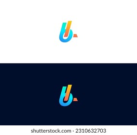 Initial BL, LB Letter logo vector template design. Simple Linked Letter BL, LB Logo design.