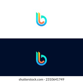 Initial BL, LB Letter logo vector template design. Simple Linked Letter BL, LB Logo design.