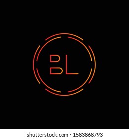 Initial BL Letter Logo With Creative Modern Business Typography Vector Template. Creative Abstract Letter BL Logo Vector.