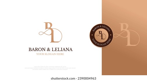 Initial BL Logo Design Vector 