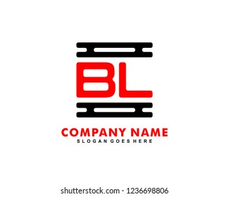 Initial BL logo vector
