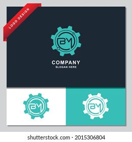 Initial BM logo. gear logo. technology. a unique, exclusive, elegant, professional, clean, simple, modern logo. It would be perfect for your company 

