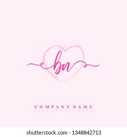 Initial BN handwriting logo