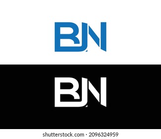 Initial BN Letter Logo Design Modern Concept Symbol Vector Template.